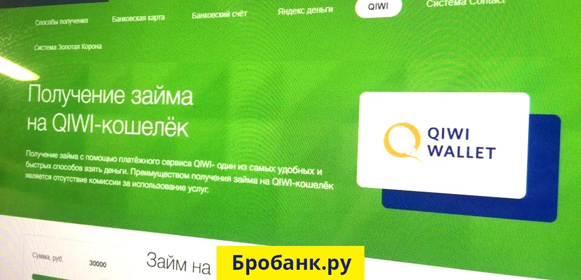 Быстрые онлайн займы на киви кошелек по паспорту помощь в получение кредита с просрочкой новосибирск