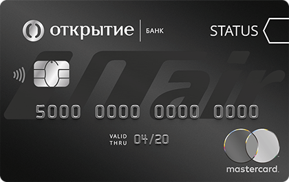 Дебетовая карта Открытие UTair Премиум оформить онлайн-заявку