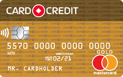 Кредитная карта Кредит Европа Банк CARD CREDIT GOLD оформить онлайн-заявку