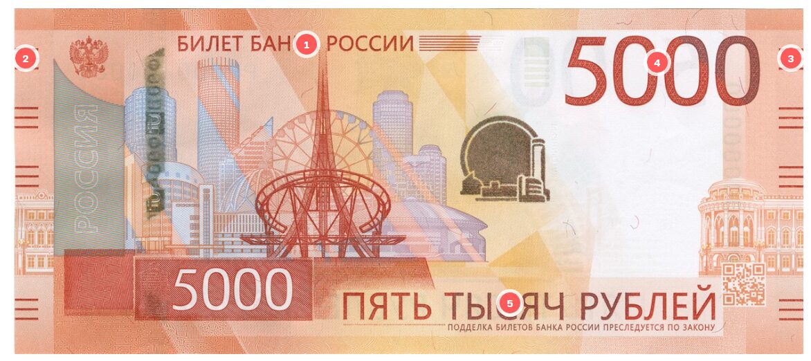 Проверить новую купюру 5000 на ощупь