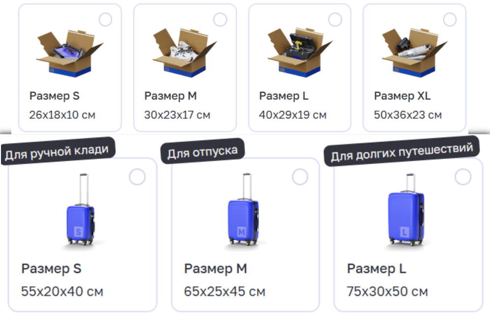 Габариты посылки Почта России