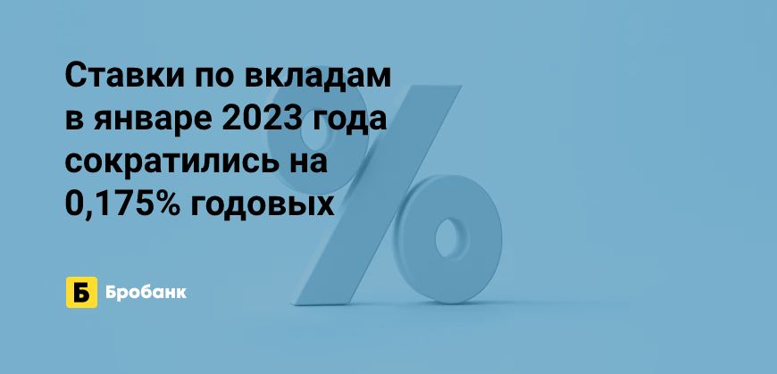 2023 год начался снижением ставок по вкладам | Бробанк.ру
