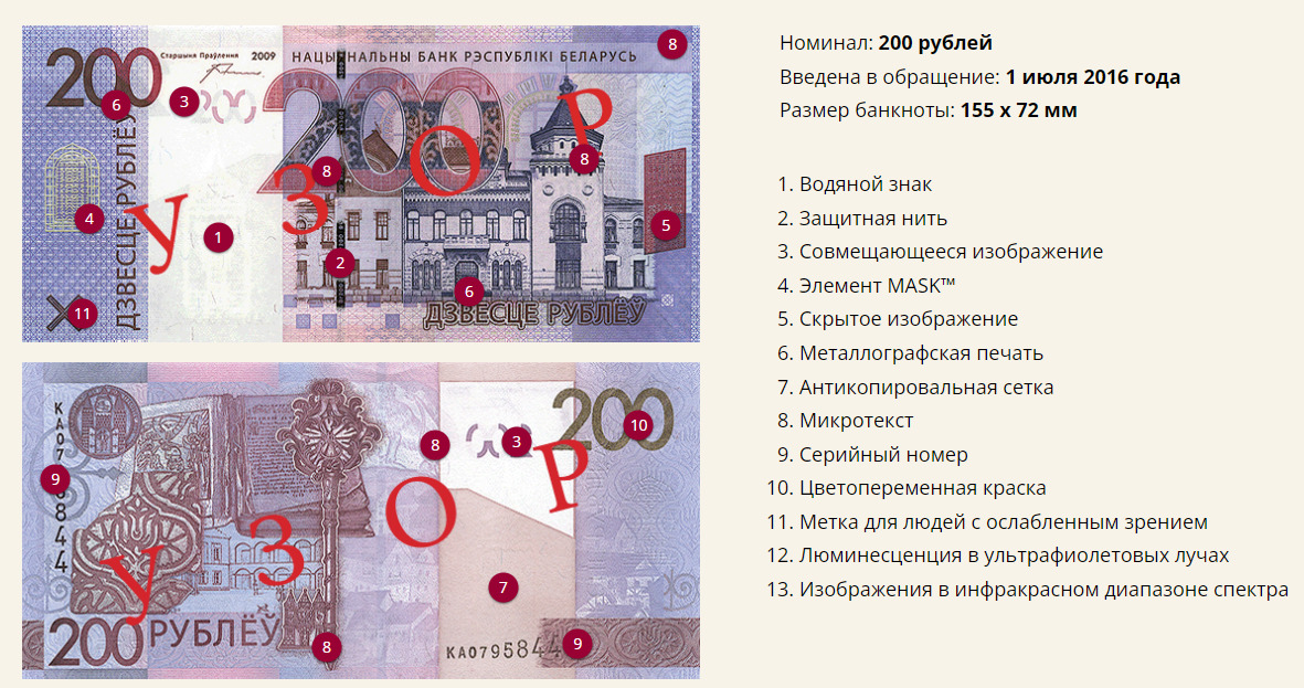 200 белорусских рублей
