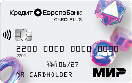 Дебетовая карта Кредит Европа Банк Card Plus Мир