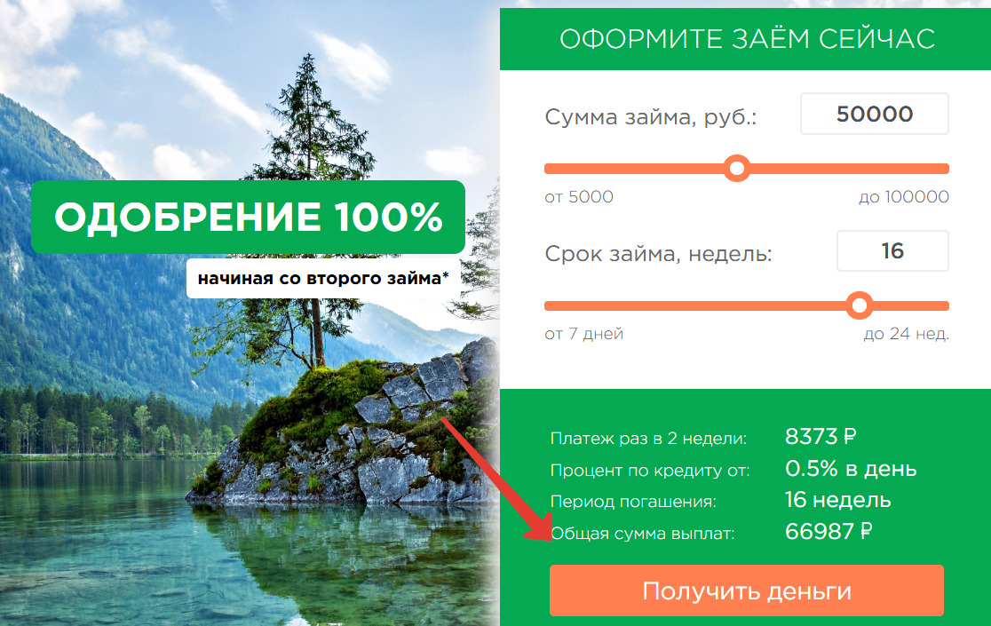 Регистрация ЛК Целевые Финансы