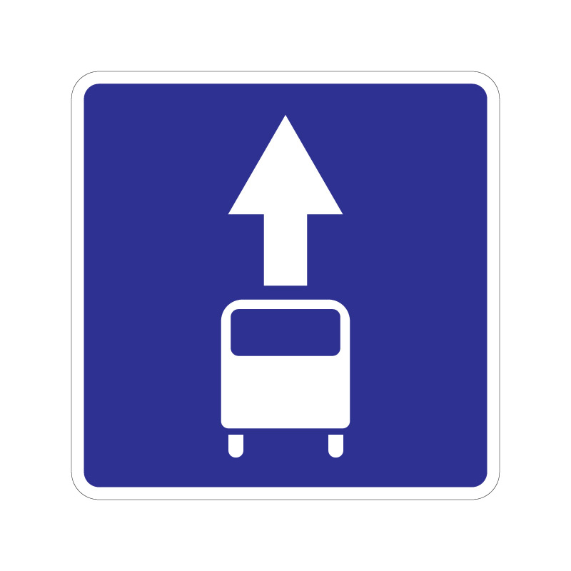 Знак 5.14 «Полоса для маршрутных транспортных средств»