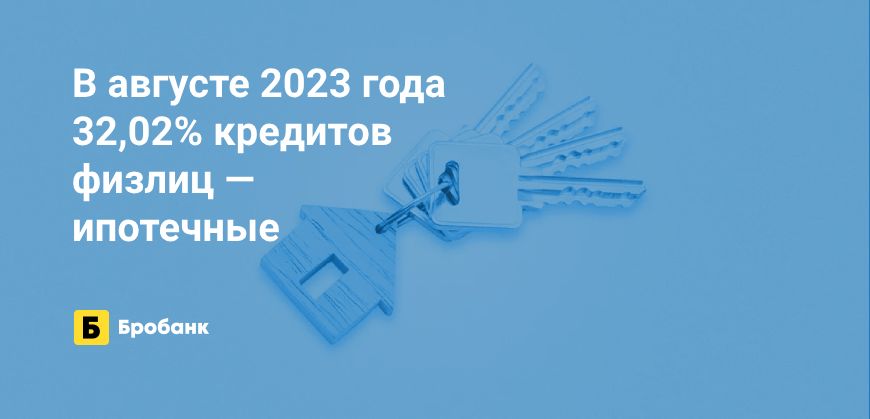 В 2023 году доля ипотеки в кредитах максимальная | Бробанк.ру