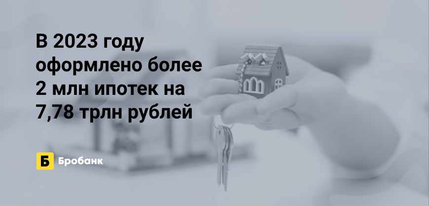 Рекордные выдачи ипотеки в 2023 году | Бробанк.ру