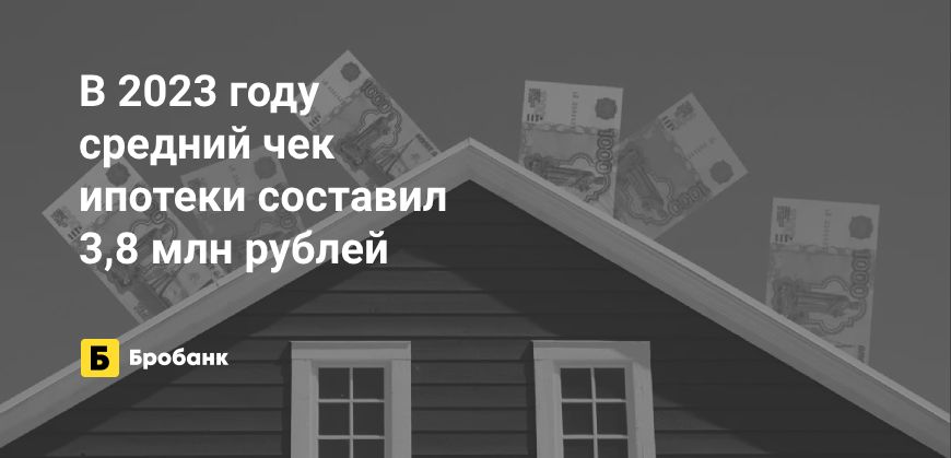 За 2023 год средний чек ипотеки вырос на 9,51% | Бробанк.ру