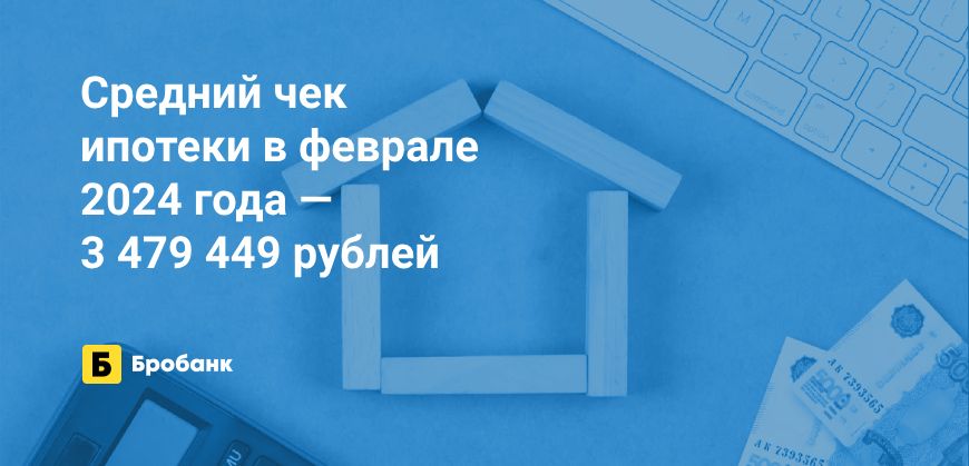 Средний чек ипотеки в начале 2024 года сокращается | Бробанк.ру