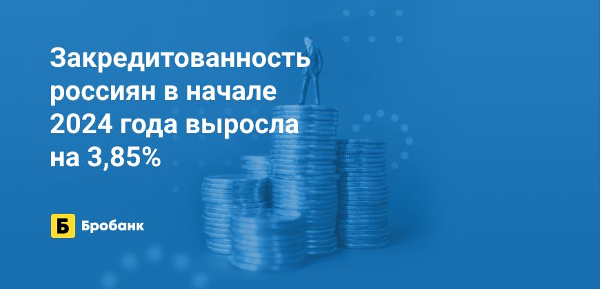 Закредитованность россиян в начале 2024 года выросла | Бробанк.ру