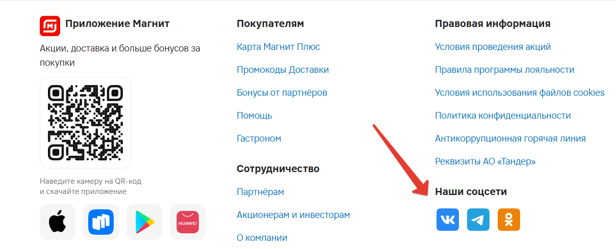 Социальные сети Магнита