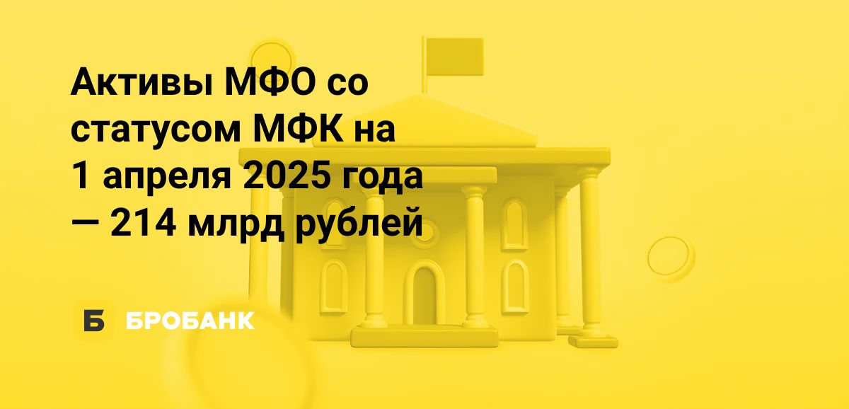 Активы МФО за I квартал 2025 года выросли | Бробанк.ру