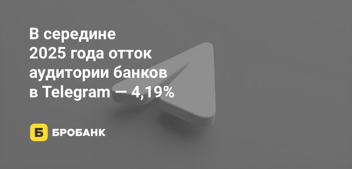 Аудитория банков в Telegram в 2025 году уменьшается | Бробанк.ру