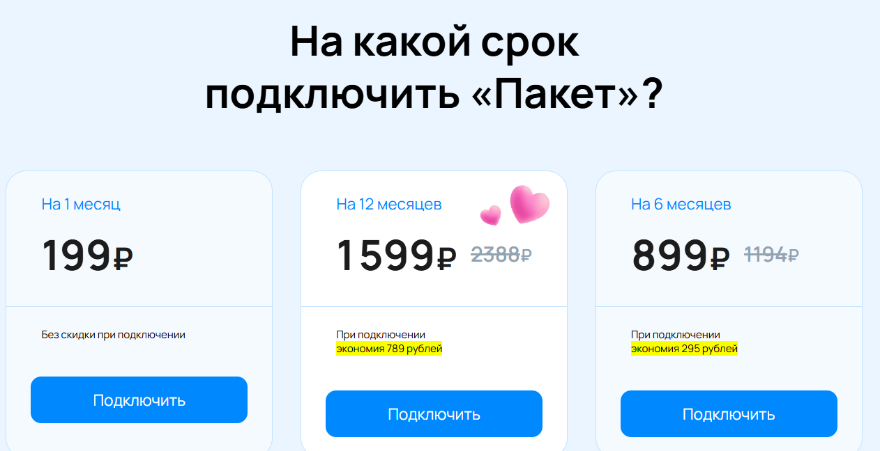 Цена пакета Х5