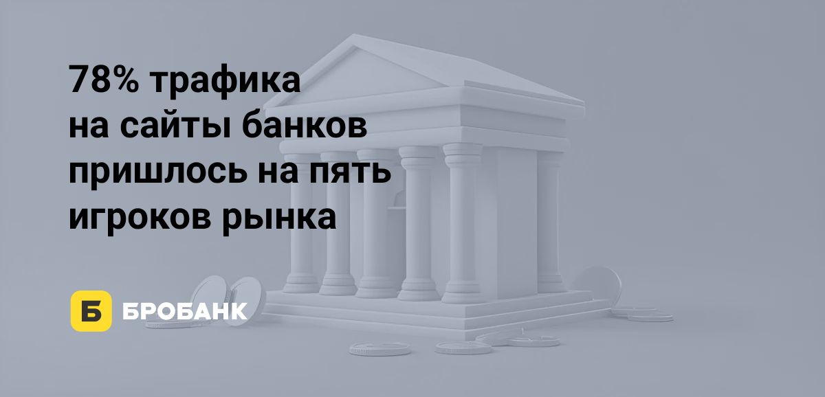 Олигополия банков в 2026 году: топ-5 забрали 78% трафика | Бробанк.ру