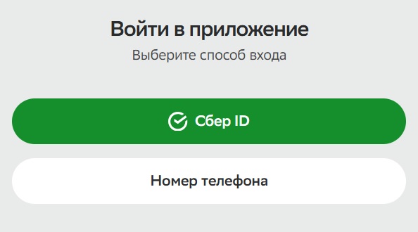 Выберите способ входа