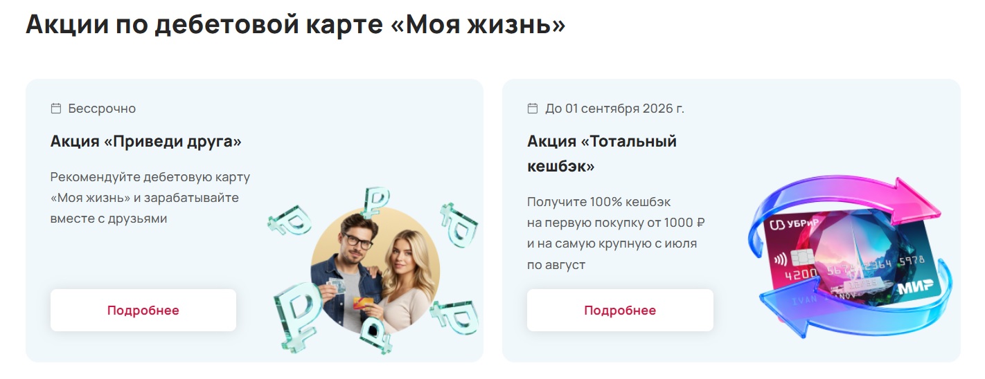 Акции по карте