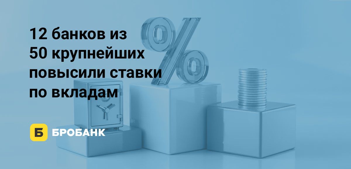 12 из 50 крупнейших банков повысили ставки по вкладам в сентябре 2026 года | Бробанк.ру