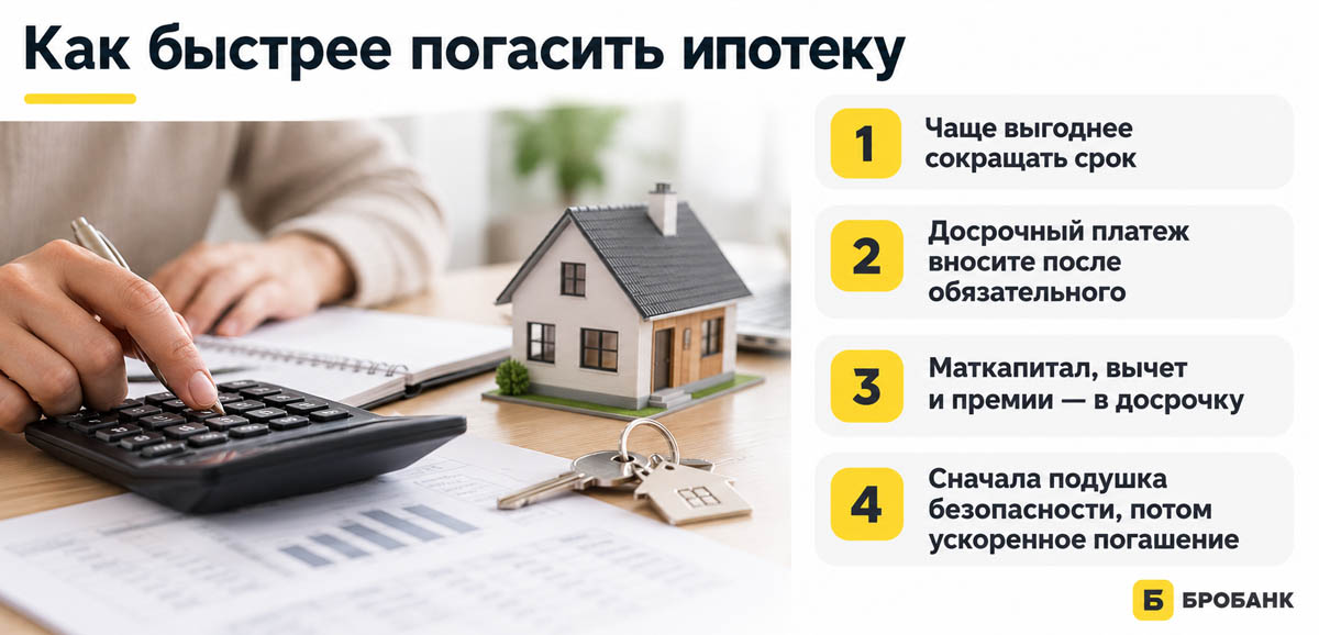 4 правила, которые помогут быстрее погасить ипотеку